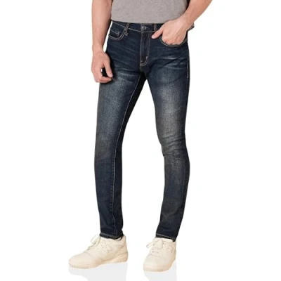 Afbeelding van Amazon Essentials Heren Skinny Fit Stretch Jean, Dark Wash, 31W x 32L