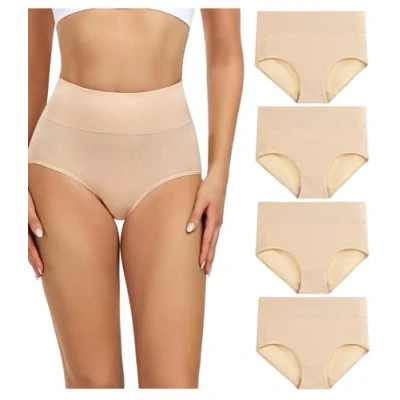 Afbeelding van Wirarpa Damesslip van katoen, hoge taille, damesondergoed, multipack 3XL
