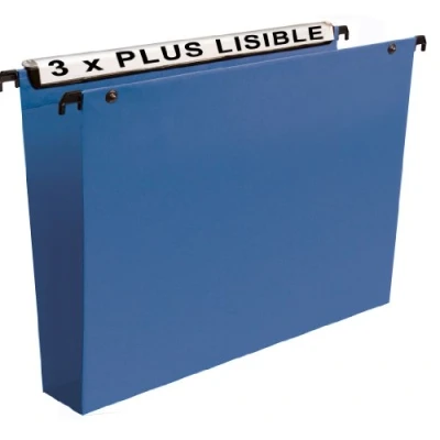 Afbeelding van Esselte 10 stuks hangmappen voor schuifladen VMG PP bodem 50 mm blauw