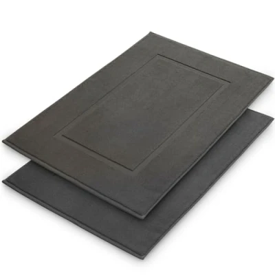 Afbeelding van Blumtal Terry Badmat 100% Katoen in 50x80 cm Oeko Tex gecertificeerd &amp; douchemat Set van 2 stuks Wit