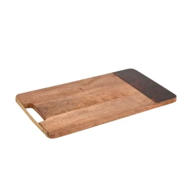 Afbeelding van Artesà Rechthoekige Serveerplank voor Knabbels Voorgerechten Mangohout met Tortoiseshell 40 x 23cm