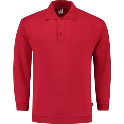 Afbeelding van Tricorp Polosweater Boord Rood Maat 5XL