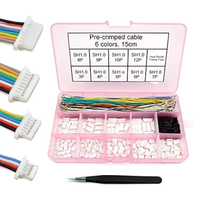 Afbeelding van SH 1.0 connectoren en voorgekrompen siliconenkabels compatibel met JST 1,0 mm voor FPV Drone Flight Controller SpeedyBee F405 Holybro Kakute H7 F7 T Motor Velox