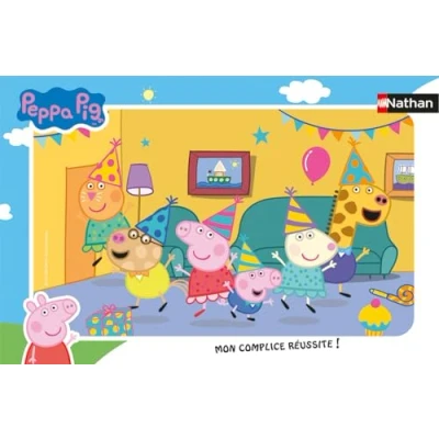 Afbeelding van Nathan Rahmenpuzzle Peppa Pigs Geburtstag 15 Teile.