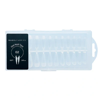 Afbeelding van Nagelfabriek Soft Gel Tips Ballerina 240 Stuks Glans