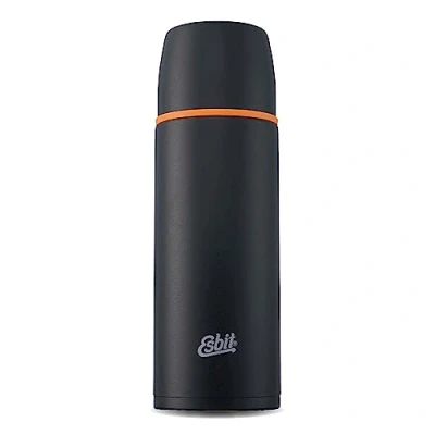 Afbeelding van Esbit Classic Thermosfles 1 Liter Zwart RVS Dubbele Beker
