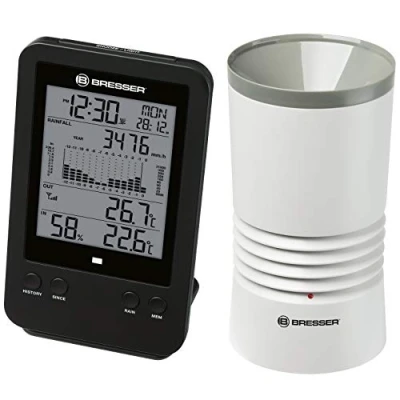 Afbeelding van Bresser Weerstation Professionele 3 in 1 Regenmeter incl. Luchtvochtigheids en Temperatuurmeter