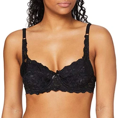 Afbeelding van FM London Push up beha met kant voor dames, Zwart, 75E