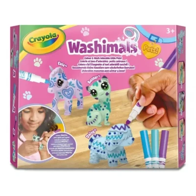 Afbeelding van Crayola Washimals Hobbypakket Pets Navulset Met 3 Puppy&#039;s Pastelkleuren