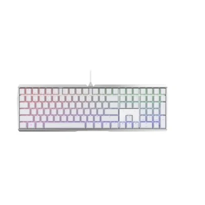 Afbeelding van CHERRY MX BOARD 3.0 S, mechanisch gaming toetsenbord met RGB verlichting, internationale indeling (QWERTY), bedraad, robuuste aluminium behuizing, BROWN schakelaars, wit