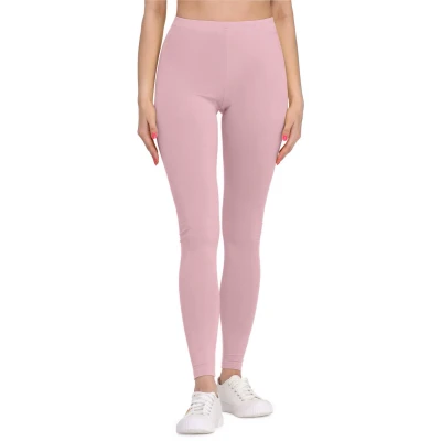 Afbeelding van Bellivalini BLV BLV50 147 LE Dames Leggings Sport Vrijetijdsbroek Lang Viscose Sporbroek Yogabroek Poederroze L