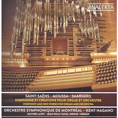 Afbeelding van Olivier Latry, Orchestre symphonique de Montréal, Kent Nagano Saint Saëns: Symphonie Et Creations Pour Orgue (CD)