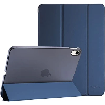Afbeelding van ProCase Hoes voor iPad 10. Genaration 10,9 inch 2022 model A2696 A2757, licht dunne beschermhoes Smart Case Cover compatibel met 10 2022, marineblauw