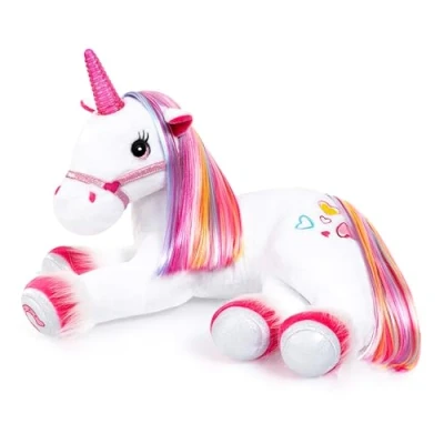 Afbeelding van Bayer Design 69536AA interactieve eenhoorn pluche, knuffeldier, met licht, geluid