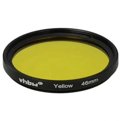 Afbeelding van vhbw Universele kleurfilter geel voor cameralens met 46mm filterschroefdraad filter