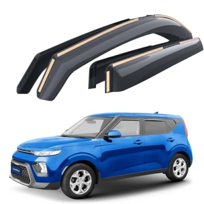 Afbeelding van GOODYEAR Windgeleider voor/compatibel met Kia Soul 2020 2024, regengeleiders voor deuren, windgeleiders auto&#039;s, in channel