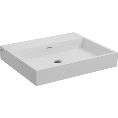 Afbeelding van Wastafel Clou Wash Me 50x42x8 cm Solid Surface Mat Wit
