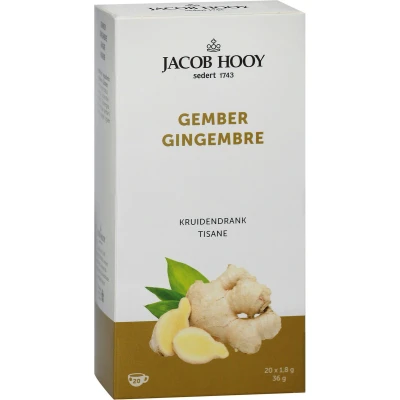 Afbeelding van 2e product 50% korting Jacob Hooy Gember (20 Theezakjes)