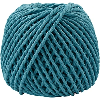 Afbeelding van Creotime garen Weaving Paper 3 mm turquoise 40 meter per bol
