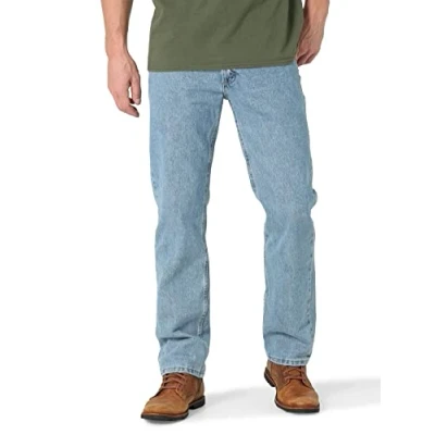 Afbeelding van Wrangler Authentics Classic Regular fit Jean voor heren, Licht steenwassing, 30W / 32L
