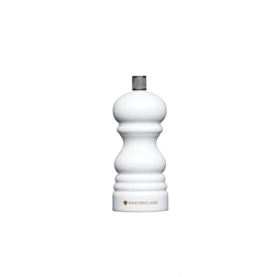 Afbeelding van MasterClass pepermolen of zoutmolen met verwisselbare dop, kunststof, wit, 12 cm