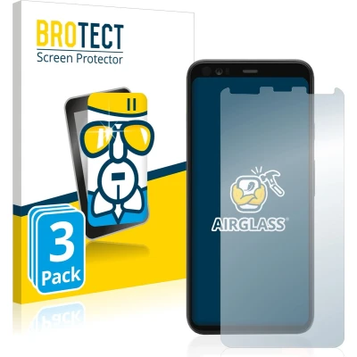 Afbeelding van BROTECT Screenprotector voor Google Pixel 4 Folie Beschermfolie Beschermglas transparant (3 Stuks)