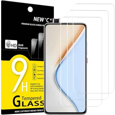 Afbeelding van NEW&#039;C 3 Stuks, Screen Protector voor Xiaomi Redmi K30 Pro, Poco F2 Gehard Glass Schermbeschermer Film 0.33 mm ultra transparant, resistent