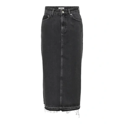 Afbeelding van ONLY Onlnelia Skirt Jeansrok, Dames, Maat: Small, Washed black