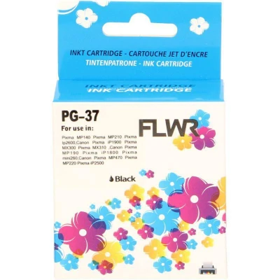 Afbeelding van FLWR Inktcartridge / PG 37 Zwart Geschikt voor Canon