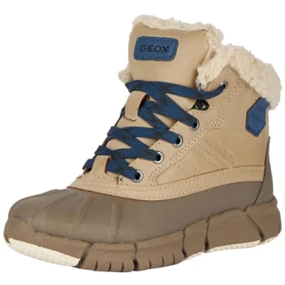 Afbeelding van Geox Jongens J Flexyper Boy B ABX enkellaars, beige blue, 34 EU
