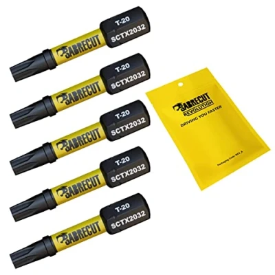 Afbeelding van 5 x SabreCut SCTX2032_5 32mm T20 TX20 Magnetische Impact Schroevendraaier Bits Set Torx Heavy Duty Compatibel met Dewalt Milwaukee Bosch Makita en meer