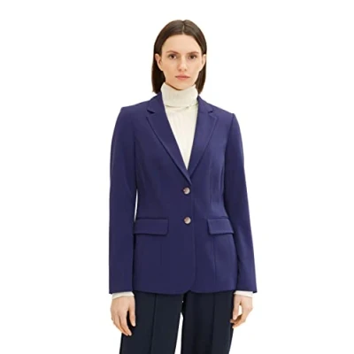 Afbeelding van TOM Tailor Farbiger Blazer, Dames, Maat: 36, Atlantic ocean blue