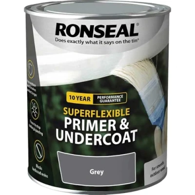 Afbeelding van Ronseal RSLEWPGRY750 Super Flexibele Hout Primer en Ondervacht Grijs, 750 ml (Pack van 1)