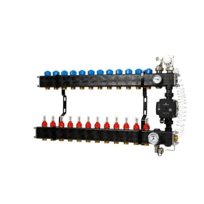 Afbeelding van VTE composiet vloerverwarming verdeler Grundfos UPM3 12 groeps