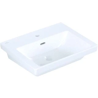 Afbeelding van Villeroy &amp; Boch Subway 3.0 wastafel wit ceramic+ (55 x 44 cm) 1