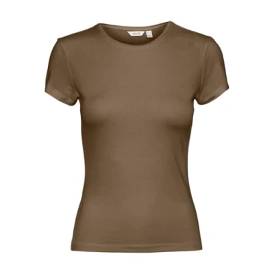 Afbeelding van Aware Vmines Fiona Oneck Tshirt basic, Dames, Maat: Medium, Otter