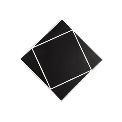Afbeelding van Mantra Iluminación Dakla LED wandlamp, zwart, 28x28 cm