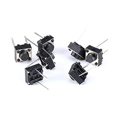 Afbeelding van Youmile 100PACK toetsschakelaar 2 pins DIP 6x6x5mm PCB Momentary tactiele toetsdrukknop