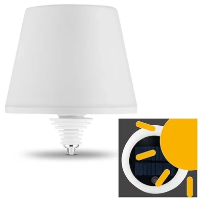 Afbeelding van REV LAMPRUSCO Solar Accu flessenlamp, tafellamp, draadloos, 130 lm, 2 W, 4000 mAh, flessenlicht dimbaar in warm wit en IP54 spatwaterdicht, touch tafellamp voor binnen buiten