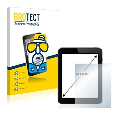 Afbeelding van BROTECT 2x Antireflecterende Beschermfolie 10.1&quot; voor Tablets met 10.1 inch [223 mm x 126 mm, 16:9] Anti Glare Screen Protector, Mat