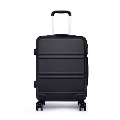 Afbeelding van Kono 24 inch Middelgrote Koffer Harde 4 Spinner Wielen Reistrolley (24&quot;,zwart)