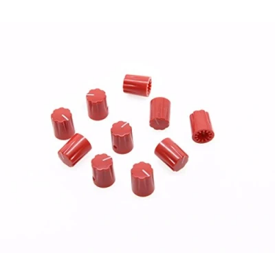 Afbeelding van Dopro Gitaar Scalloped Edge Versterker Knoppen Cylinder Effect Pedaal Rood