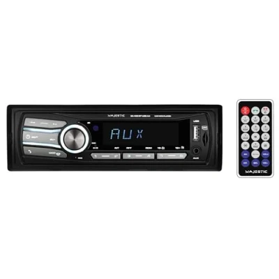 Afbeelding van Majestic SA 400 BT USB AX Audio Car System met Bluetooth, MP3/WMA speler van USB/Micro SD, afstandsbediening, 100 W (25 x 4 ch), zwart