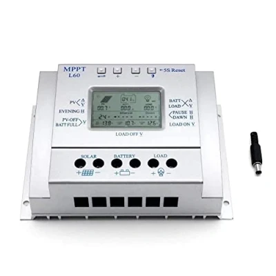 Afbeelding van OOYCYOO 60A mppt Solar Charging Controller 12V/24V Automatische detectie van de Spanning Zonnepaneel Intelligentie met LCD Display USB