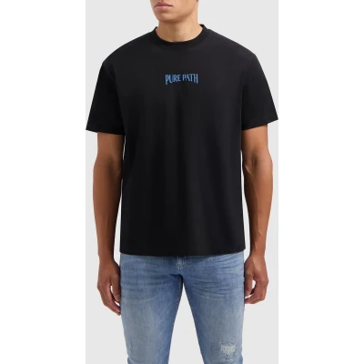 Afbeelding van Pure Path Tshirt Sutherland Observatory Backprint Zwart M