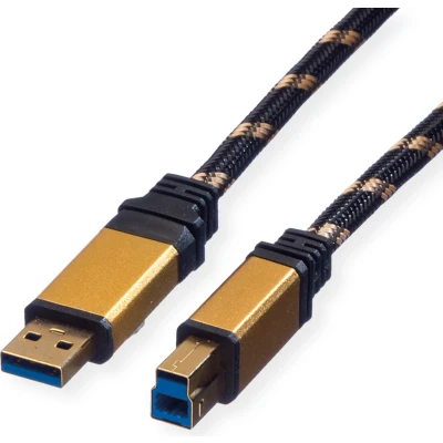 Afbeelding van ROLINE GOLD USB 3.2 Gen 1 kabel, type A B, 3 m