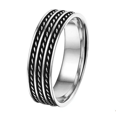 Afbeelding van Zilver Geoxideerde Ring oxi 1101290 19.75 mm (62)