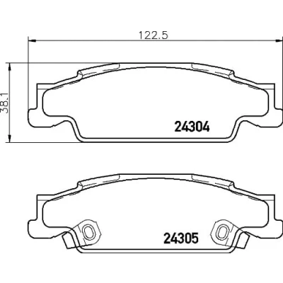 Afbeelding van Brembo Remblokset P 09 007