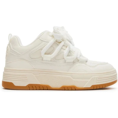 Afbeelding van Steve Madden Boomer White Multi Dames Sneaker SM11003420 03007 077 Maat 38