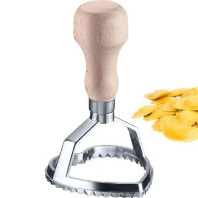 Afbeelding van Westmark Ravioli snijder Vittoria Hartvormige voor het uitsnijden van zelfgemaakte pasta en deeg zink, beukenhout
